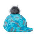 Hy Equestrian DynaForce Kids Hat Cover Pacific/Grey