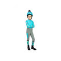 Hy Equestrian DynaForce Kids Riding Tights Pacific/Grey