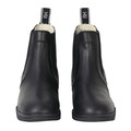 Hy Equestrian Fleece Lined Wax Leather Zip Jodhpur Boot Black