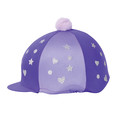 Hy Equestrian Glitter Magic Hat Cover Purple/Lilac