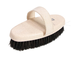 Hy Equestrian Recycled Horse Body Brush Beige