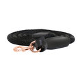 Hy Equestrian Rosciano Black & Rose Gold Lead Rope for Horses