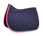 Hy Equestrian Splendid Showjump Saddle Pad for Horses Navy/Red/White