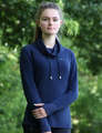 Hy Equestrian Synergy Cowl Neck Top Navy