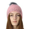 Hy Equestrian Synergy Diamante Bobble Hat Rose