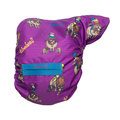 Hy Equestrian Thelwell Collection Pony Friends Saddle Cover Imperial Purple/Pacific Blue