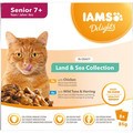 Iams Delights Senior Land & Sea Collection In Gravy for Cats