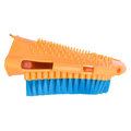 Imperial Riding Grooming Glove with Brush & Massage Side Neon Orange