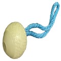 James & Steel Glow Ball On Rope Dog Toy