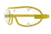 Kroop's Triple Slot Goggle Clear Yellow