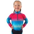 Little Rider Dazzling Diamond Base Layer for Kids Teal/Pink