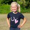 Little Rider Pony Fantasy Kids T-Shirt Navy/Pink