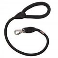 Long Paws Comfort Collection Rope Lead Black with Screw Lock Karabiner