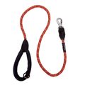 Long Paws Comfort Collection Rope Lead Orange with Screw Lock Karabiner