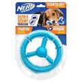 Nerf Light Blue Bacon Scent Scentology Solid Core Orbit Ring Dog Toy