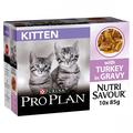 PRO PLAN Nutrisavour Kitten Wet Cat Food Turkey
