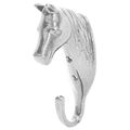 Perry Equestrian Silver Horse Head Single Stable/Wall Hook