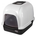 Pet Brands Oval Cat Litter Tray with Black Hood