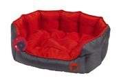 Petface Dog Oxford Oval Red Bed