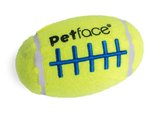 Petface Dog Squeaky Rugby Tennis Ball
