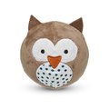 Petface Round Owl Plush Dog Toy