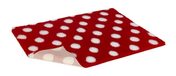 Petlife Non Slip Vetbed Red With White Polka Dots