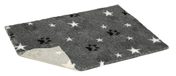 Petlife Non-slip Vetbed Mottled Grey With Stars & Paws