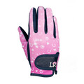 Pony Fantasy Child's Riding Gloves by Little Rider Navy & Pink