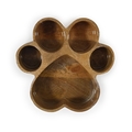 Rosewood Wooden Paw Print Bowl