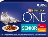 PURINA ONE Senior 7+ Mini Fillets in Gravy Cat Food