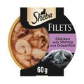Sheba Fillets Cat Tray with Chicken, Shrimp and Fish in Gravy