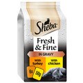 Sheba Fresh & Fine Cat Pouches with Chicken & Turkey in Gravy