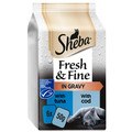 Sheba Fresh & Fine Cat Pouches with Tuna & Cod in Gravy