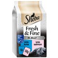 Sheba Fresh & Fine Cat Pouches with Tuna & Salmon in Jelly