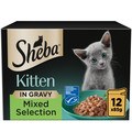 Sheba Sauce Collection Kitten Pouches Mixed Selection in Gravy