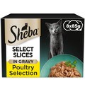 Sheba Select Slices Cat Trays Poultry Collection in Gravy