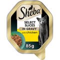 Sheba Select Slices Cat Trays with Chicken in Gravy