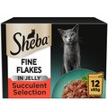 Sheba Succulent Collection Fine Flakes in Jelly Cat Food