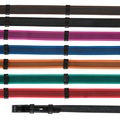 Shires Aviemore Continental Rubber Grip Reins Black/Pink
