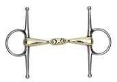 Shires Brass Alloy Snaffle with Lozenge