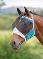 Shires Fine Mesh Earless Fly Mask Teal