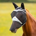 FlyGuard Pro Fine Black Mesh Fly Mask with Ears & Nose
