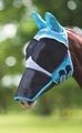 Shires FlyGuard Pro Fine Mesh Teal Fly Mask with Ears & Nose