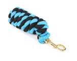 Shires Headcollar Lead Rope With Trigger Clip Black/Turquoise