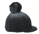 Shires Velvet Sparkle Hat Cover Black