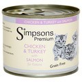 Simpsons Chicken & Turkey with Salmon Kitten Food