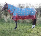 StormX Original Frivolous Fox 200 Combi Turnout Rug Green/Red/Pumpkin