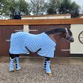 Supreme Products Dotty Fleece Boots for Horses Beautiful Blue