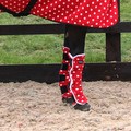 Supreme Products Dotty Fleece Boots Rosette Red