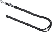 Trixie Active Comfort Adjustable Leather Leash for Dogs Black